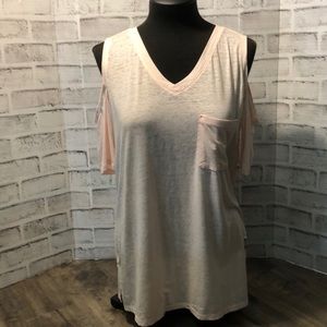 NWT Seven 7 cold shoulder / off shoulder t-shirt